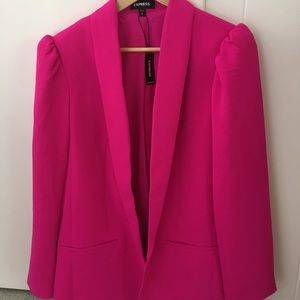 Express Puff Sleeve Boyfriend Blazer